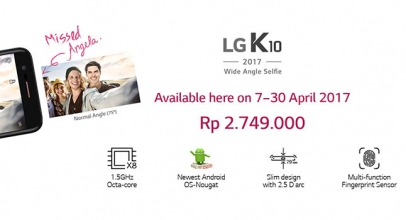 Cashback Menarik LG K10 di Erafone