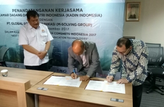 Penandatanganan Nota Kesepahaman KADIN Indonesia dengan PT Global Solusi Komunika