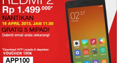 Promo Mi Pad di Blibli dan Redmi 2 di Lazada