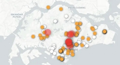 Peta Interaktif Situasi Sebaran Virus Corona ala Singapura