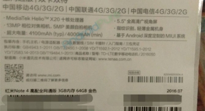 Redmi Note 4 Gunakan Prosesor Helio X20