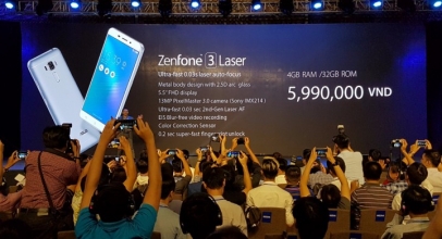 Asus Umumkan Zenfone 3 Laser dan Zenfone 3 Max