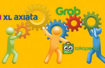 XL Axiata Kolaborasi dengan Grab dan Tokopedia