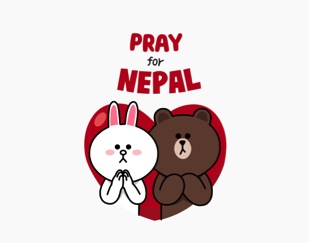 Ikut Donasi dengan Stiker LINE Pray for Nepal