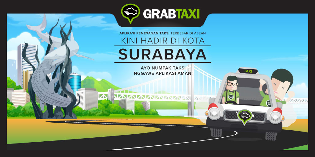 GrabTaxi Hadir di Surabaya!