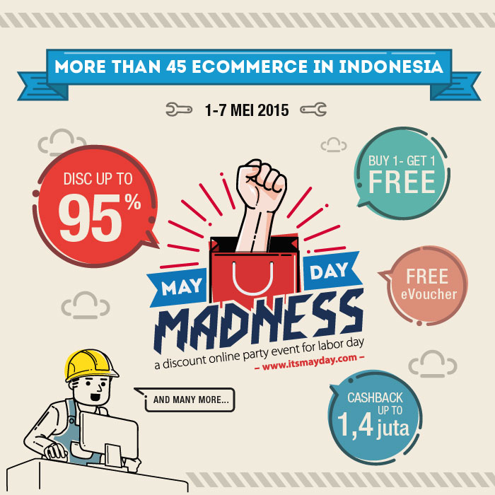 MayDay Madness 2015, Pesta Diskon di Hari Buruh