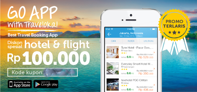 Traveloka Go App Diskon 100 Ribu Babak II