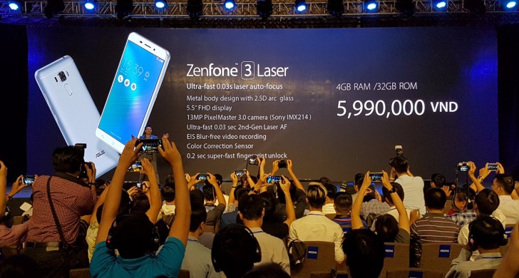 Asus Umumkan Zenfone 3 Laser dan Zenfone 3 Max