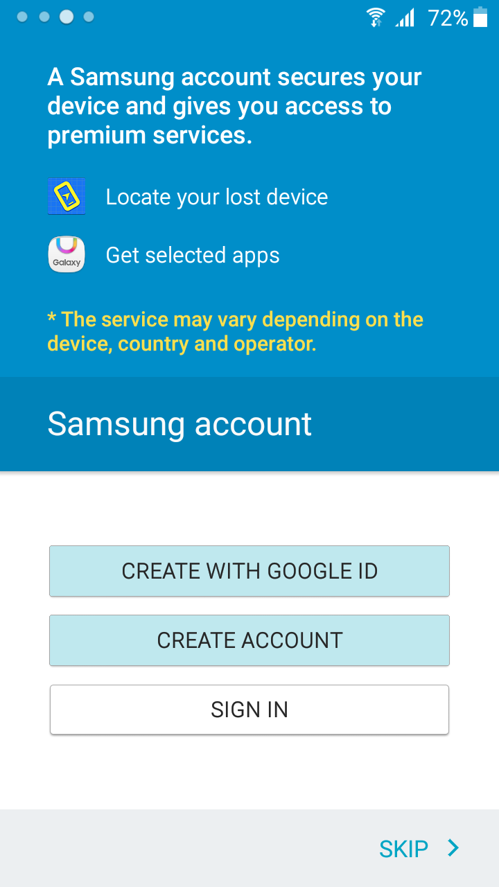 Samsung account телевизор