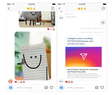 Asyik, Instagram Direct, Kirim Tanpa Perlu Dipotong