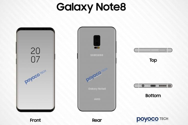 Terungkap, Bocornya Galaxy Note 8