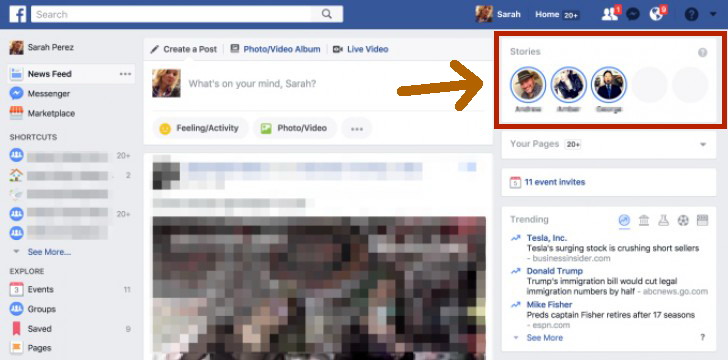 Facebook Stories Siap Sambangi Desktop