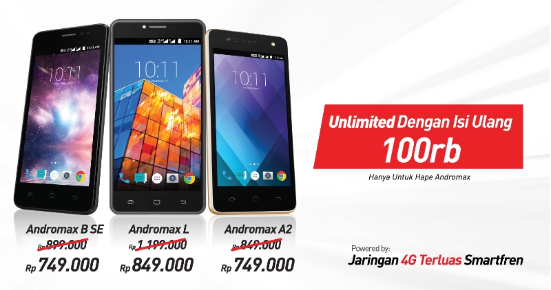 Diskon! 4 Ponsel Smartfren Andromax Banting Harga