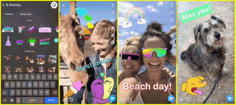 Snapchat Gandeng Giphy Hadirkan Stiker GIF