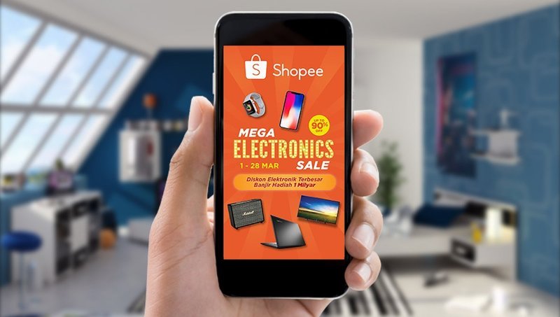 Selama Maret 2018, Shopee Gelar Program “Mega Electronics Sale”