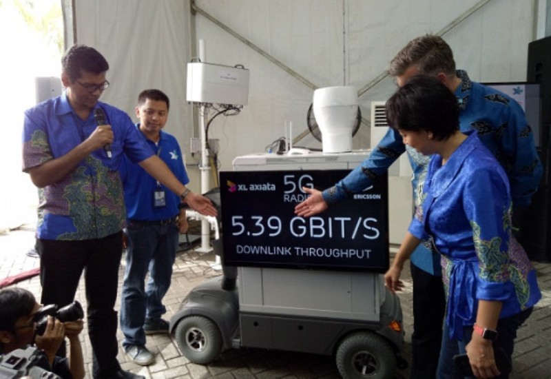 XL Axiata Uji Coba Jaringan Teknologi 5G di Outdoor