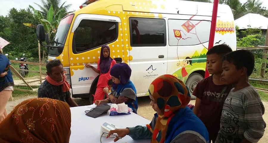 Mobile Klinik Indosat Ooredoo Beroperasi di Lokasi Bencana Lombok