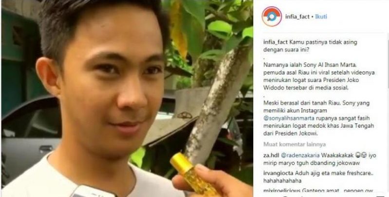 Pemuda Ini Viral Gara-Gara Bisa Tirukan Suara Jokowi