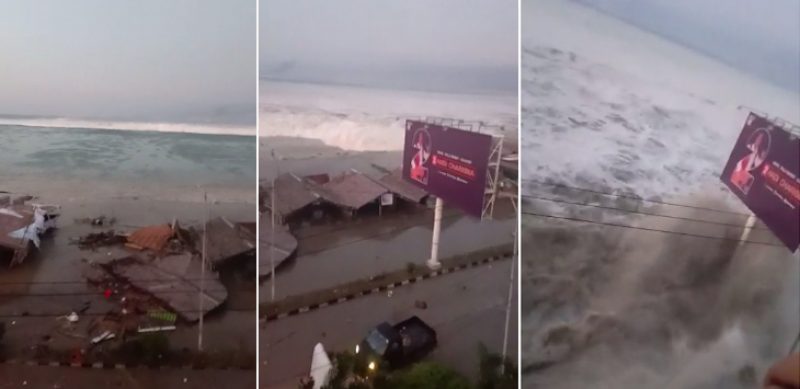 Video Viral! Detik-Detik Tsunami Menerjang Kota Palu