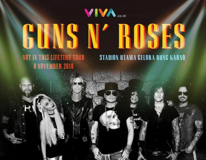 7 Fakta Menarik Dari Konser Guns N’ Roses di Jakarta 2018