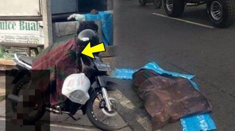 VIRAL! Mayat Wanita Jatuh Dari Sepeda Motor, Ini Faktanya