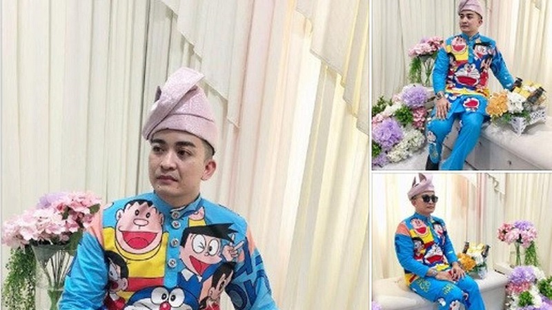 Pasangan Ini Viral Lantaran Kenakan Baju  Pengantin  Bertema 