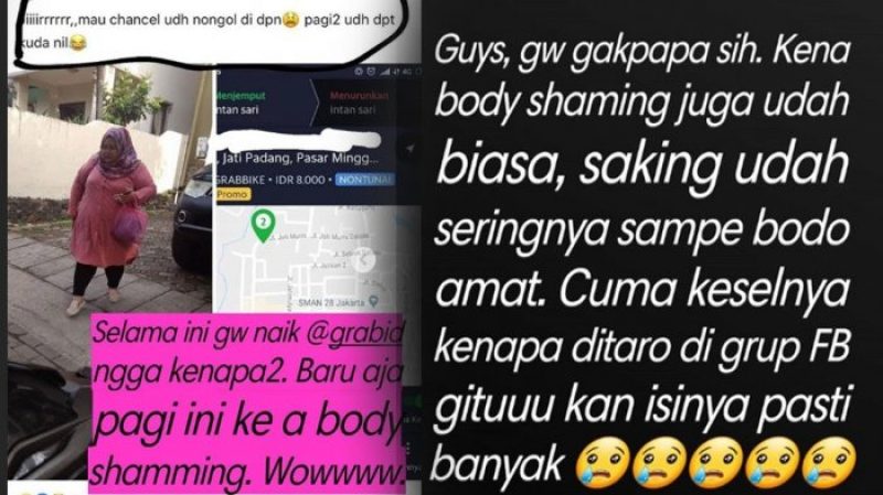 Kisah Viral, Penumpang Taksi Online Mengalami Body Shaming