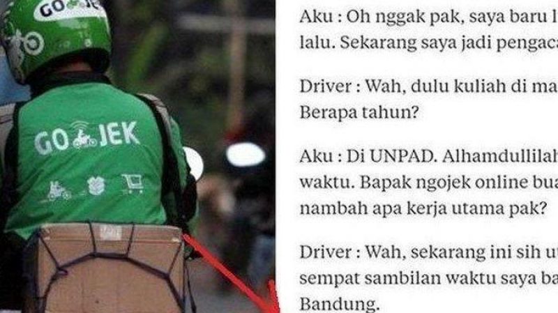 Kisah Driver Ojek Online Lulusan Universitas Jerman Ini Viral di Medsos