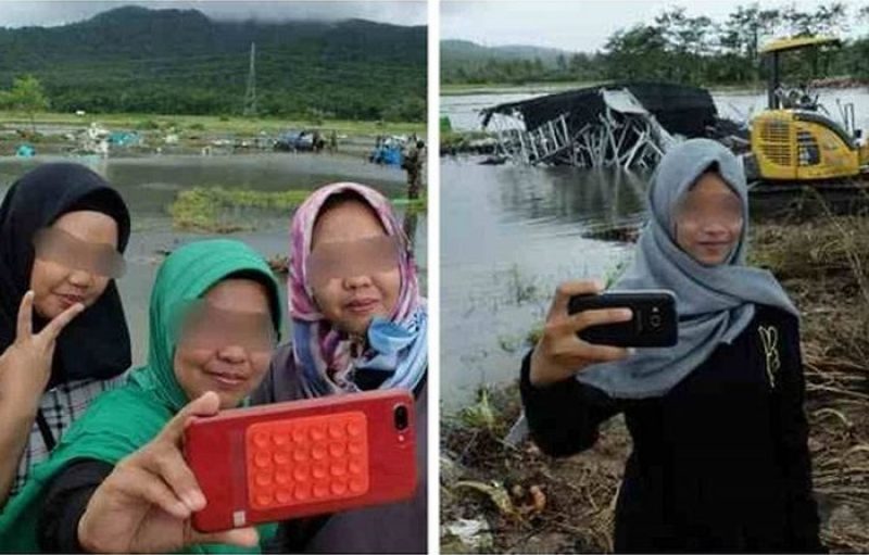 Media Asing Soroti Aktivitas Selfie di Lokasi Bencana Tsunami