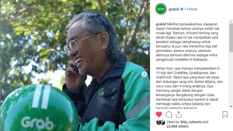 Kisah Inspiratif Driver Ojek Online Ini Bikin Salut Netizen