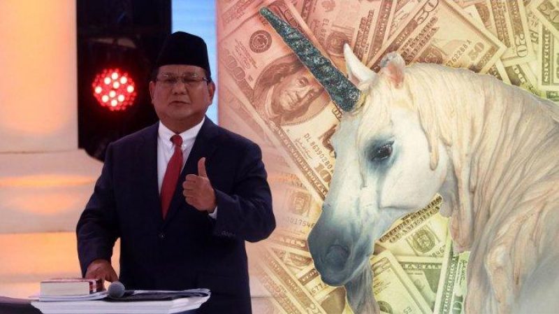 Prabowo Tanyakan Arti Unicorn, Begini Jawaban Kocak Netizen