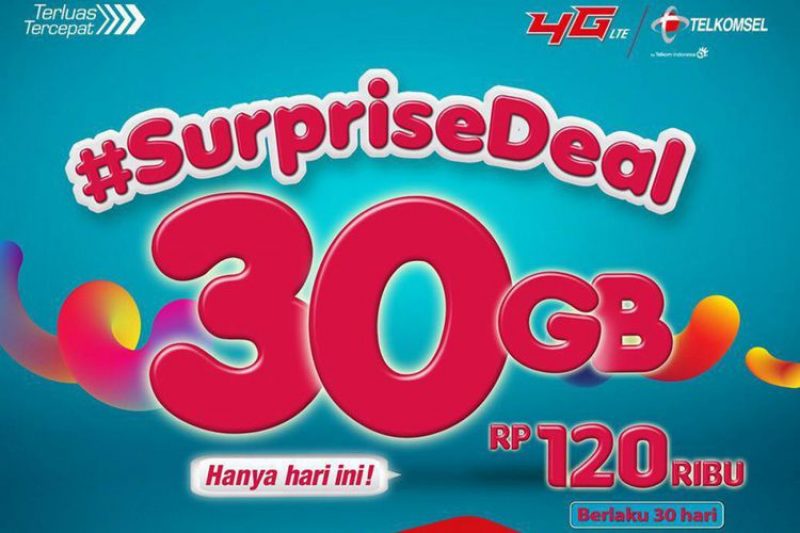 Cuma Hari Ini, Paket Data 30 GB Telkomsel Dibanderol Rp 130 Ribu