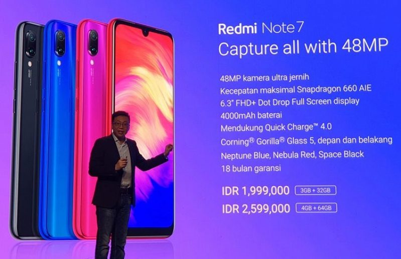 Redmi Note 7 Resmi Hadir di Indonesia, Harga Mulai Rp 1,9 Juta