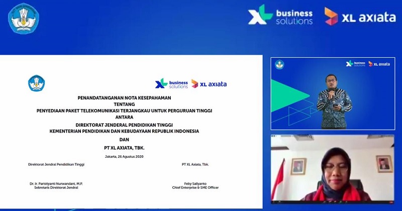 Ditjen Dikti Bekerja Sama dengan XL Axiata Hadirkan Kuota Data Murah bagi Dosen dan Mahasiswa