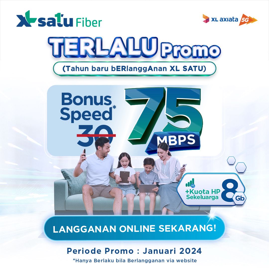 XL Satu Fiber Ada di 86 Kota